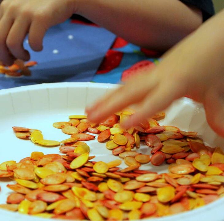 Most recipes with pumpkin seeds for adults are also suitable for children, just with reduced volume